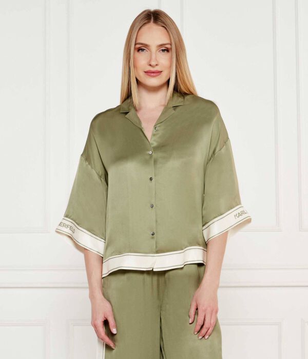 

Рубашка Relaxed fit Karl Lagerfeld, зеленый