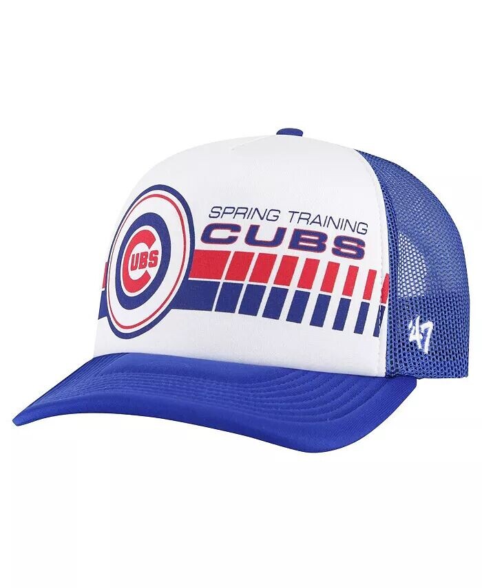 

Мужская белая шапка Royal Chicago Cubs 2024 Spring Training Foam Trucker Adjustable '47 Brand