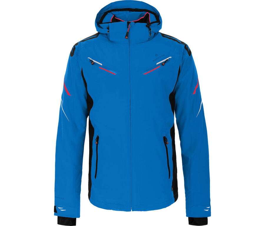 

BERGSON Мужская утепленная горнолыжная куртка, водонепроницаемость 20 000 мм водяного столба, синяя