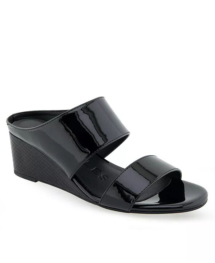 Женские босоножки на танкетке с ремешками Wheeler Aerosoles, черный