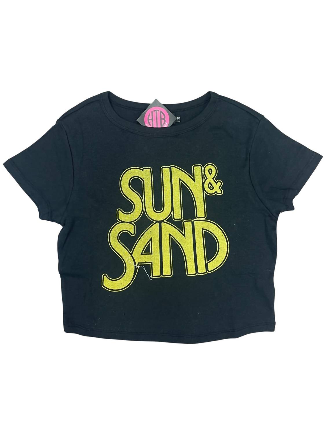 

Женский укороченный топ Sun & Sand черного цвета GIRL DANGEROUS