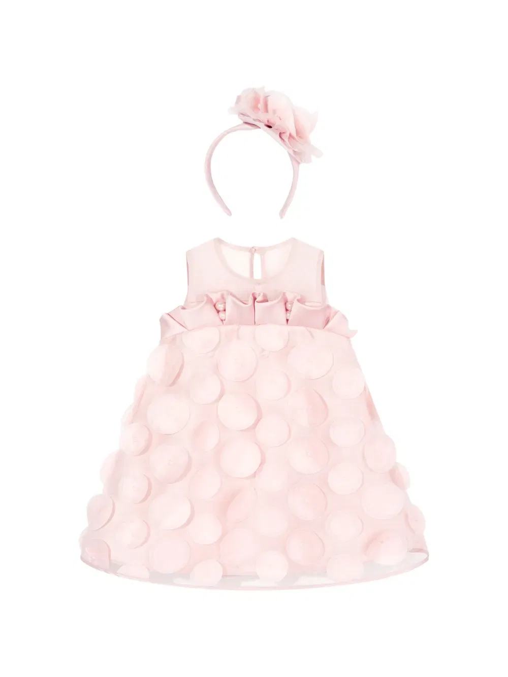 Комплект из платья и повязки на голову Dress & Fleur, розовый
