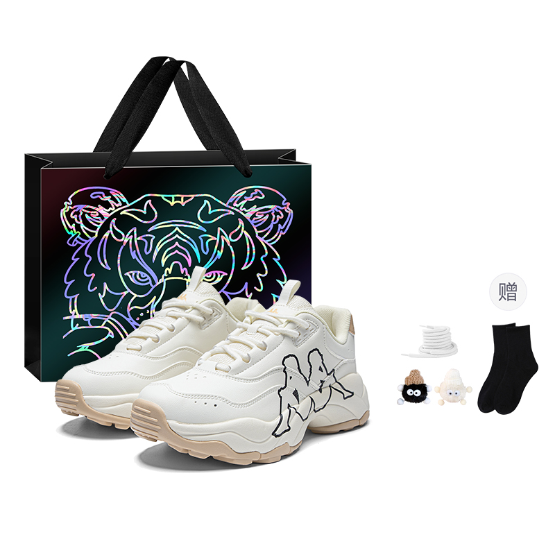 

Kappa Нескользящие, износостойкие, высокие массивные кроссовки унисекс для зимнего дня, белый/черный