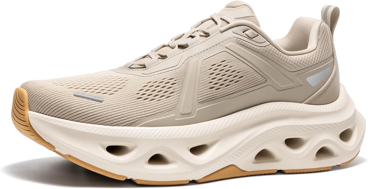 

Мужские комфортные кроссовки NORTIV 8 для ходьбы MovePropel, спортивные, дышащие, для тренажерного зала, тенниса, бега, кросс-тренинга, с нескользящей подошвой, модные беговые кроссовки, Apricot