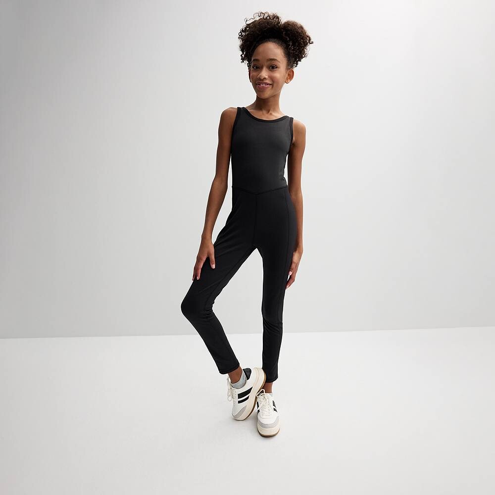

Комбинезон Tek Gear с отделкой в ​​рубчик для девочек 7–20 лет, цвет Mineral Black