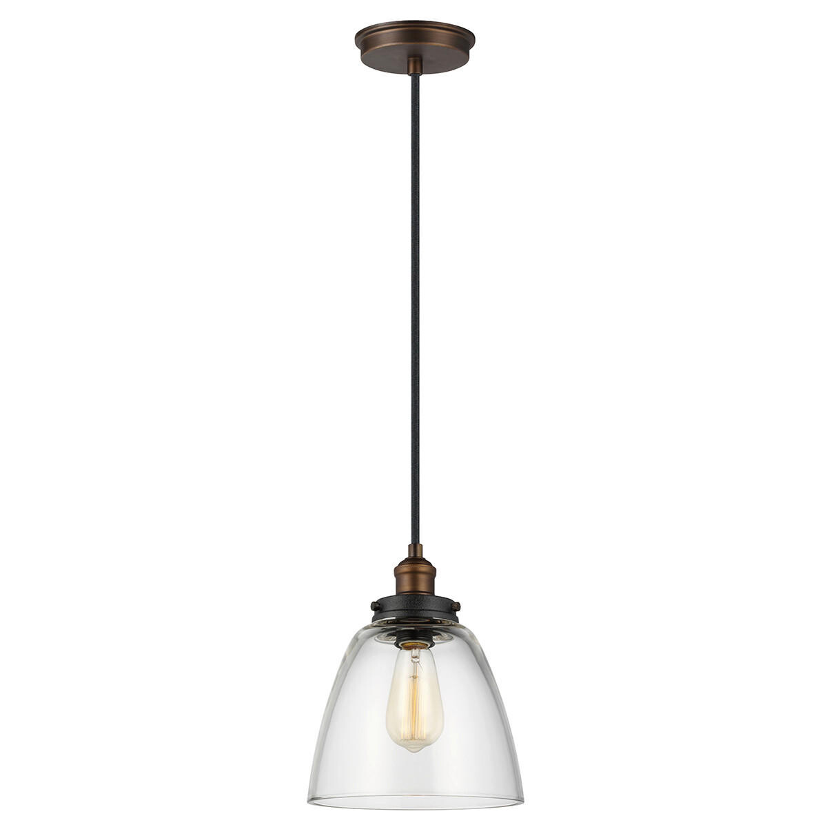 

Подвесной светильник Elstead Lighting, 22,8x31,3 см, цвет цинка/цвет латуни