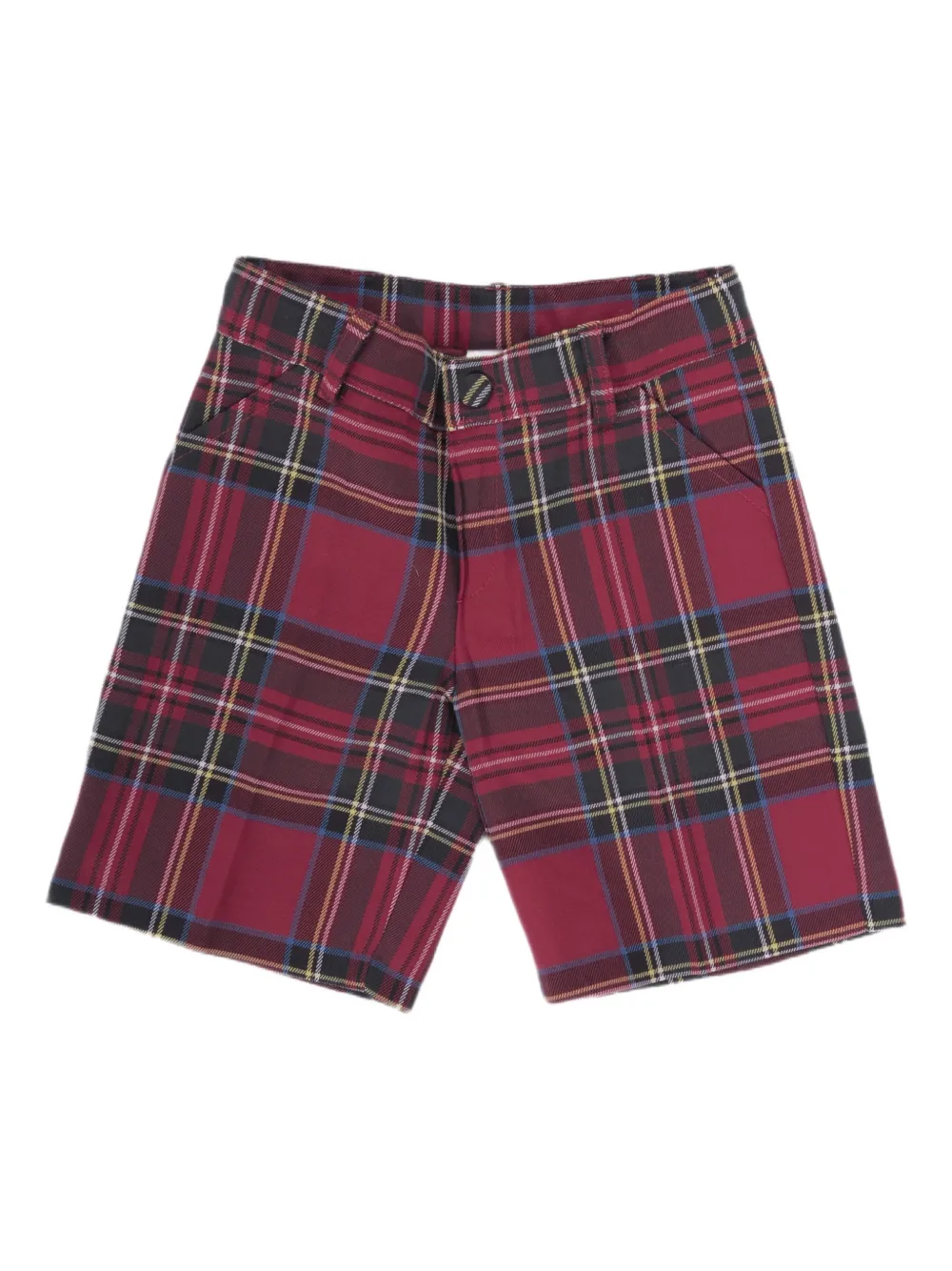 

Клетчатые шорты Baroni Firenze Kids, красный