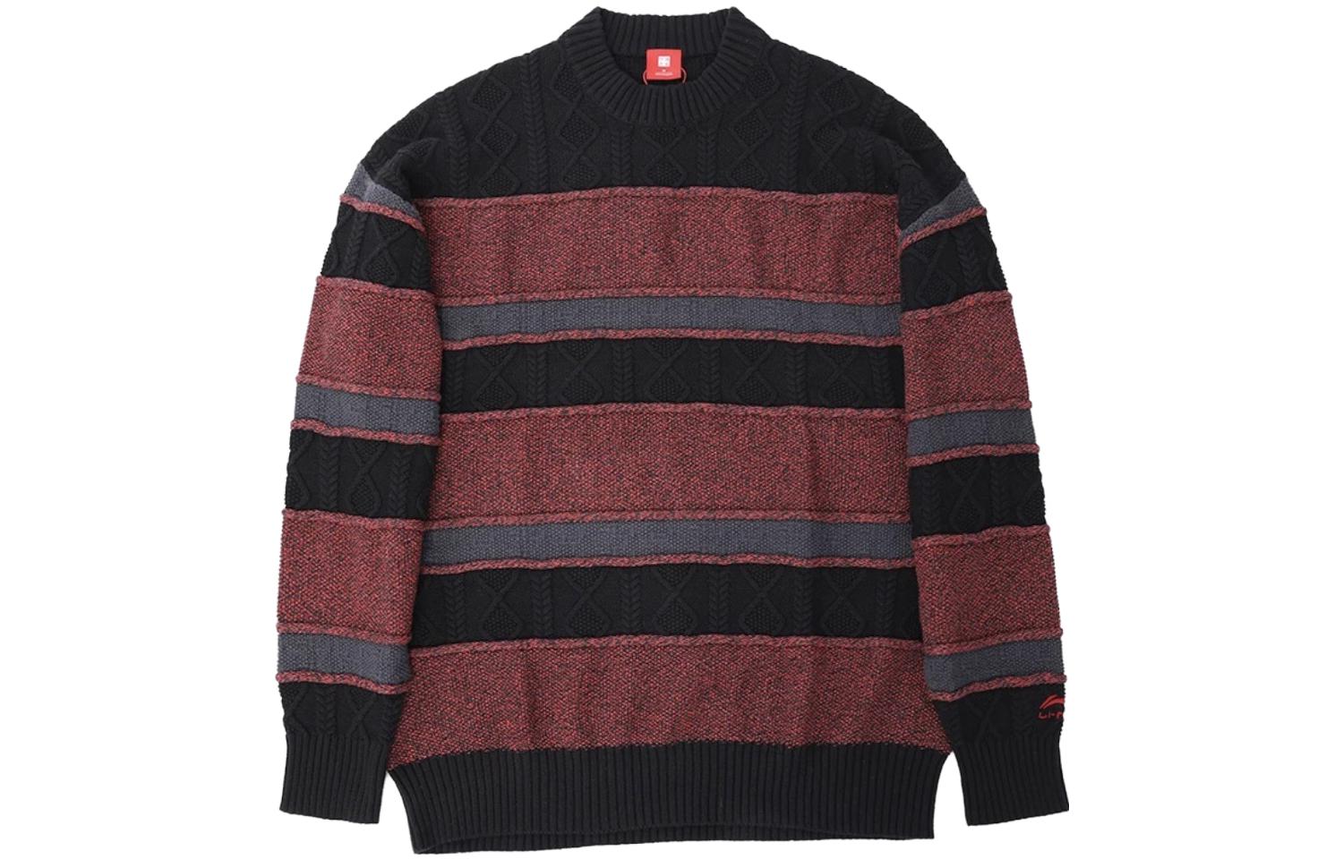 

LiNing Свитер мужской черный красный