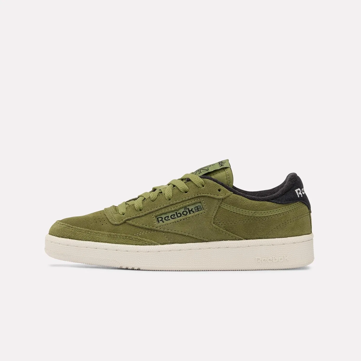 Кроссовки Reebok Unisex Club C 85 Vintage, Grittygreen Black Chalk — фото 2