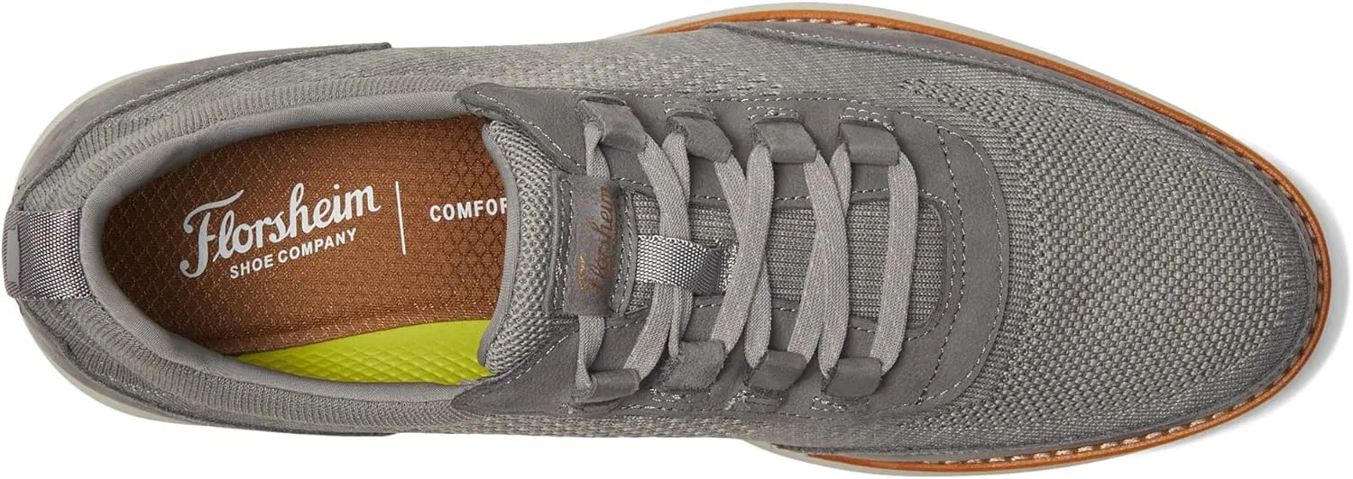 Мужские слипоны Florsheim Launch Knit Elastic Laceup Slip On, Gray — фото 2