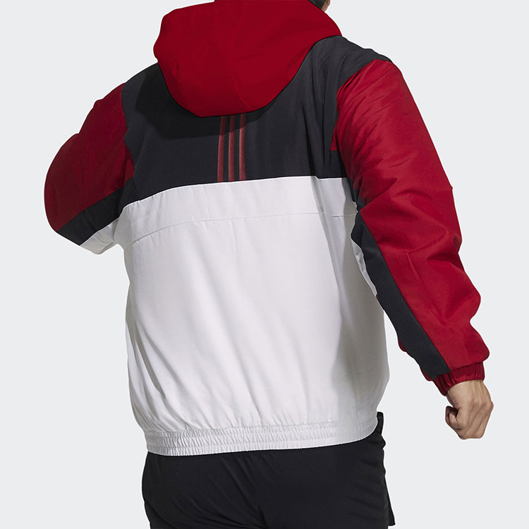 Adidas Куртка мужская белая красная разноцветная, White Red Multicolor — фото 4