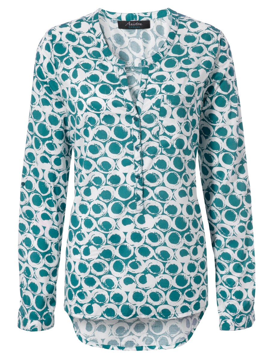 

Блуза Aniston CASUAL, Turquoise/White