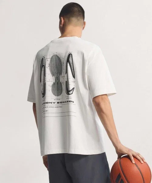 Мужская футболка adidas ANTHONY EDWARDS GFX SCHEMATIC TEE
