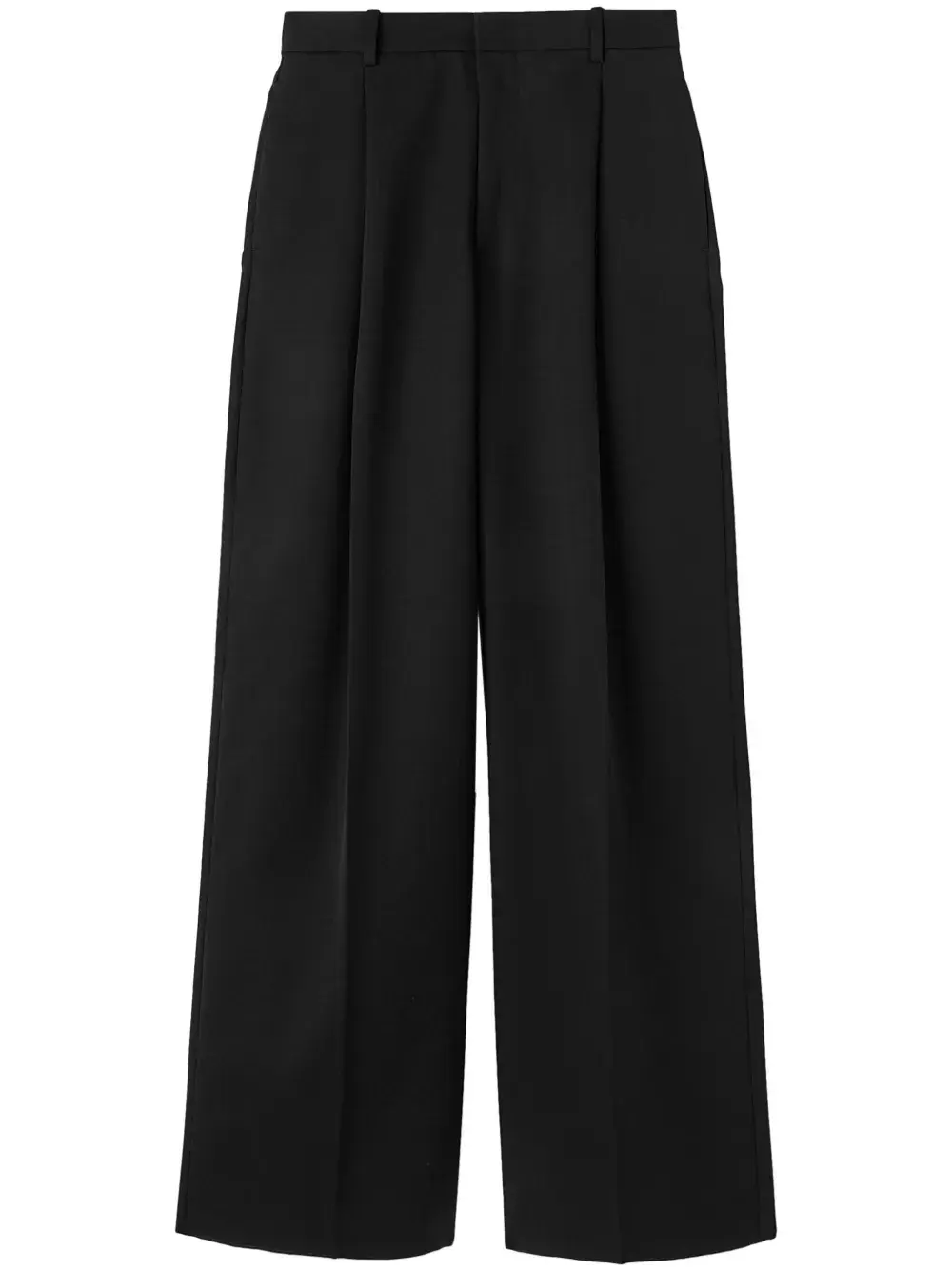 

Шерстяные брюки с завышенной талией JIL SANDER, черный