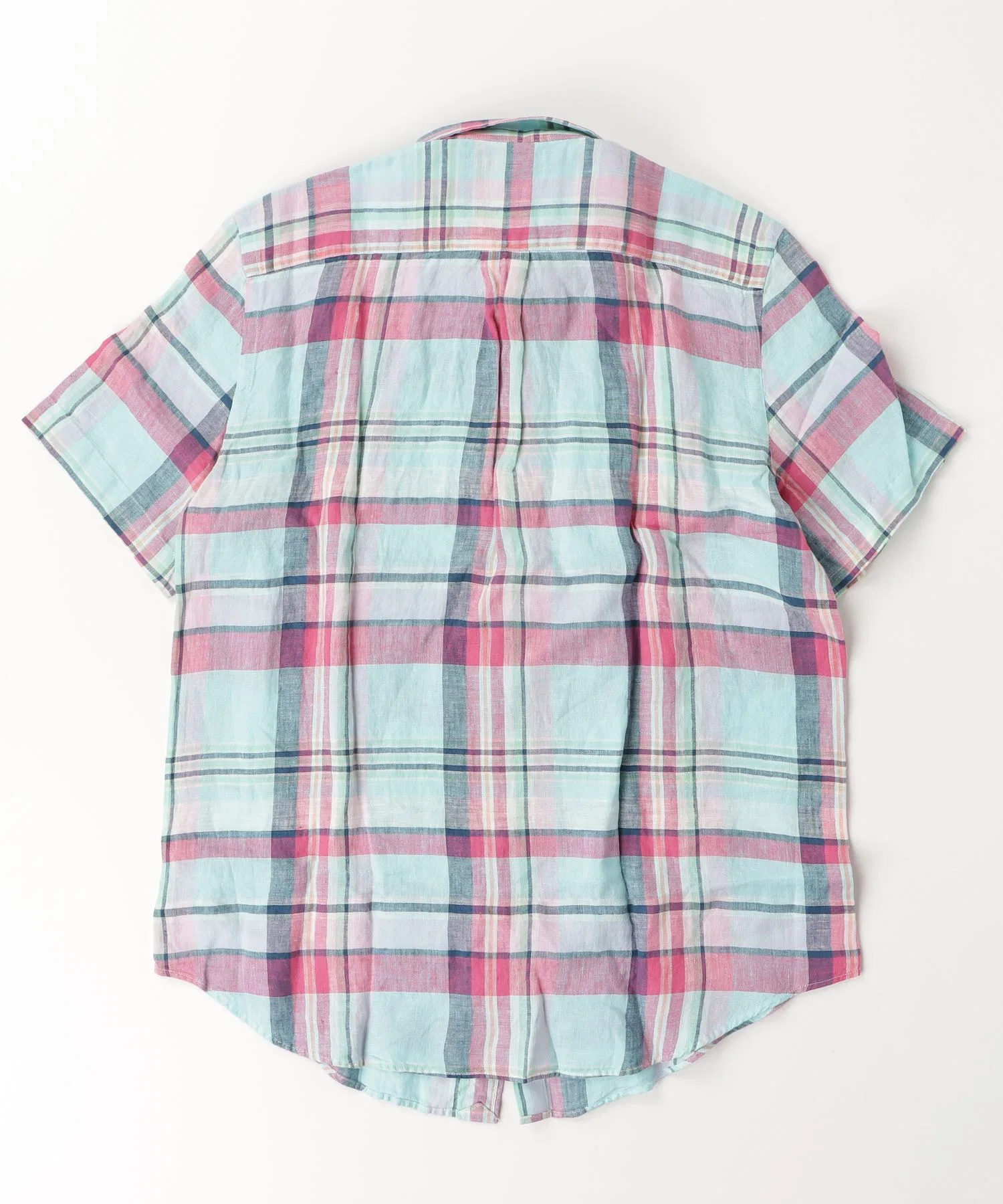 Детская рубашка POLO RALPH LAUREN CHILDRENSWEAR с коротким рукавом в клетку — фото 4