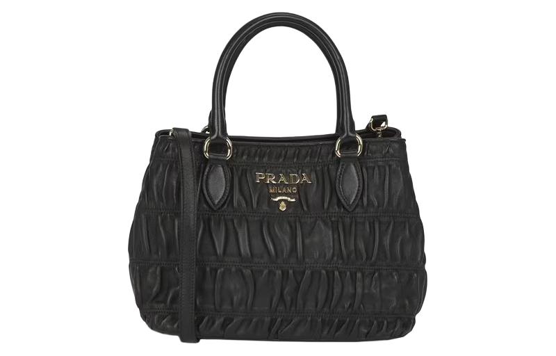 

Сумка через плечо из ягненка, кроссбоди, женская черная PRADA