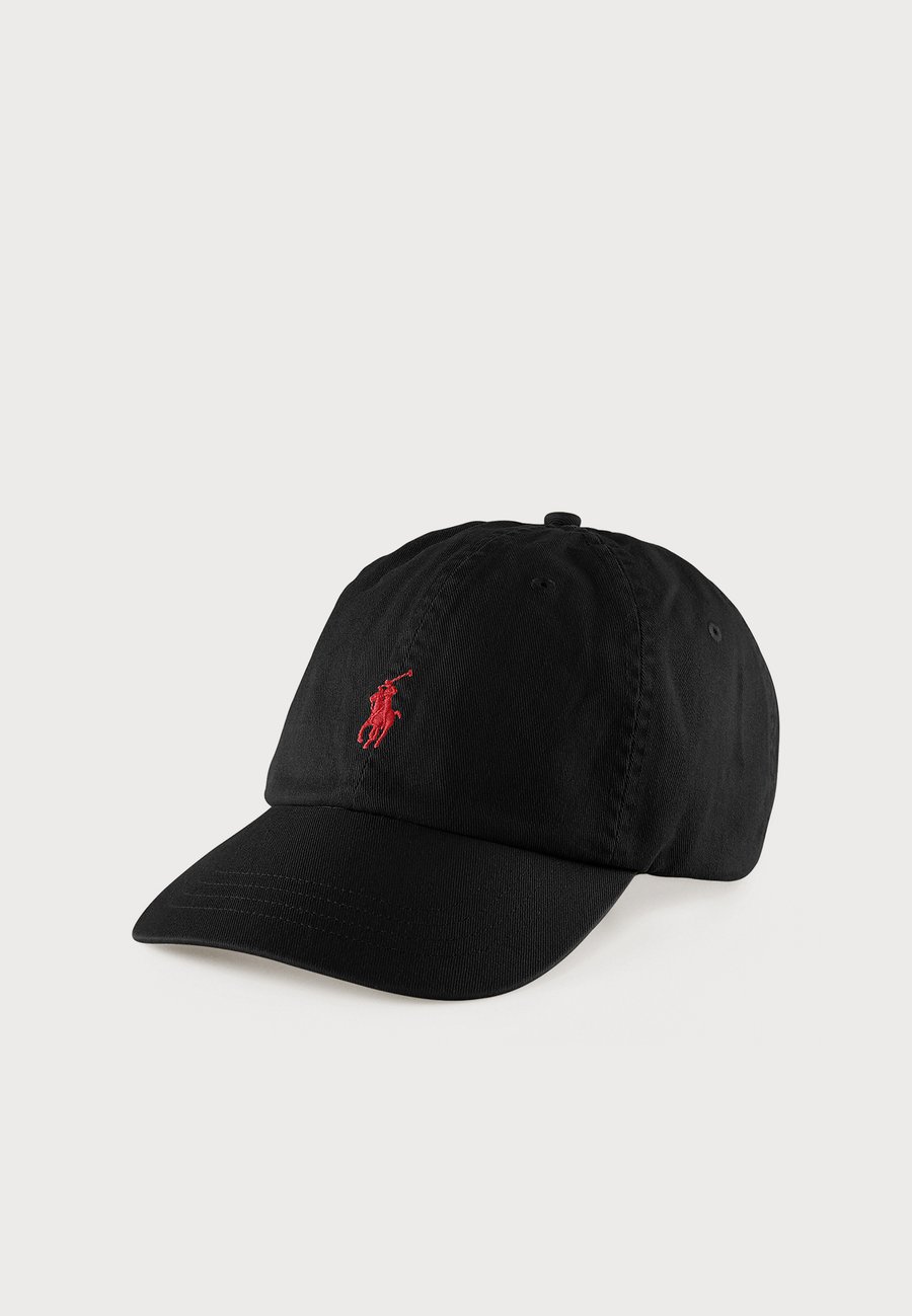 

Бейсболка Polo Ralph Lauren THE ICONIC COTTON CHINO BALL CAP, Black/Red/Black