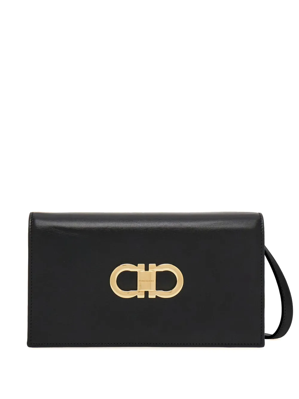 

Мини-сумка Double Gancini Ferragamo, черный