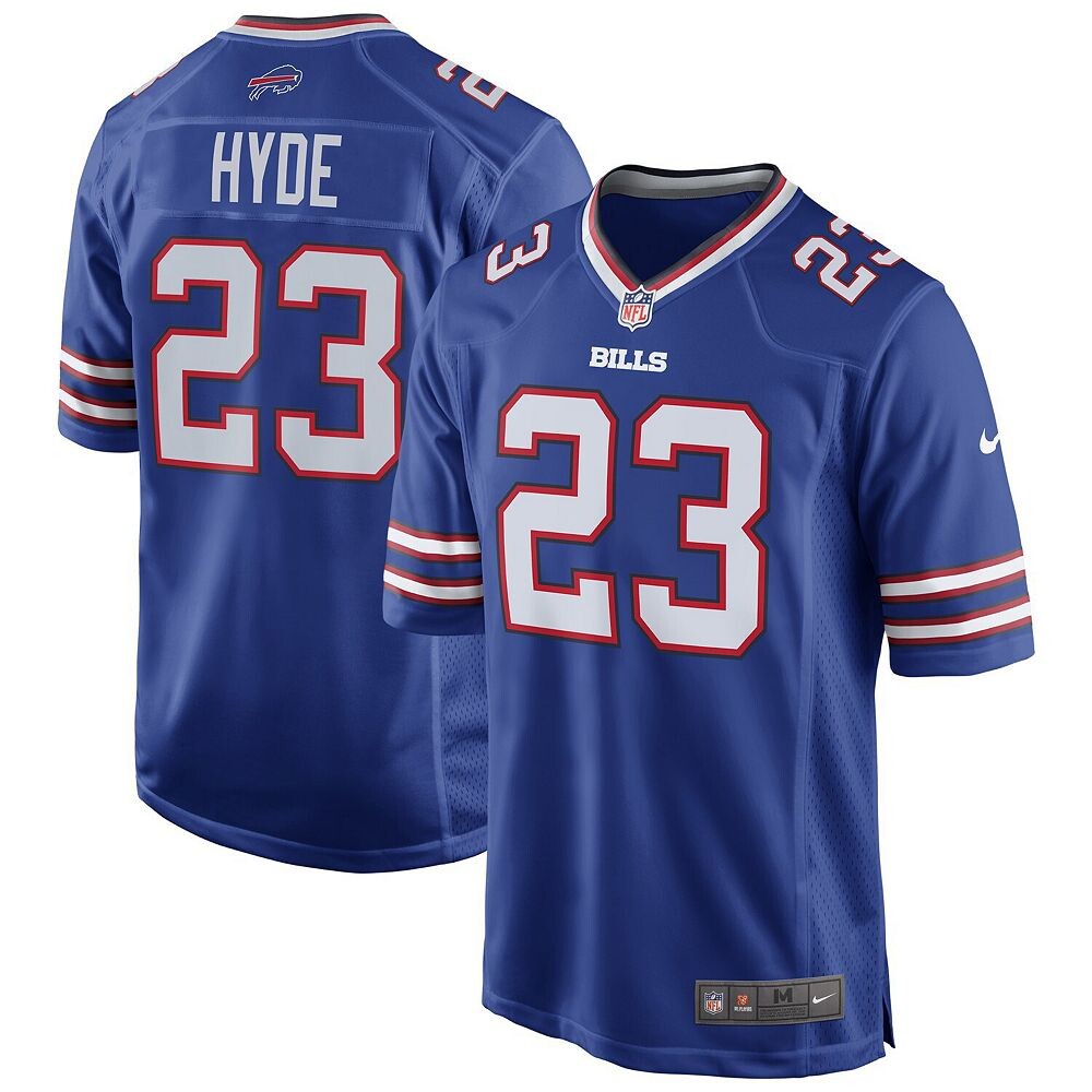 Мужское джерси Nike Micah Hyde Royal Buffalo Bills Game Player, цвет Bil Blue — фото 2