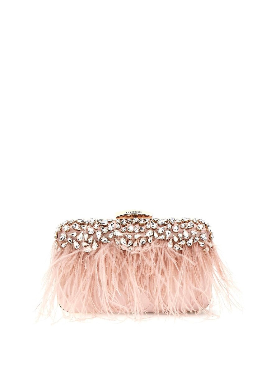 

Клатч GUESS Clutch Eldey, розовый