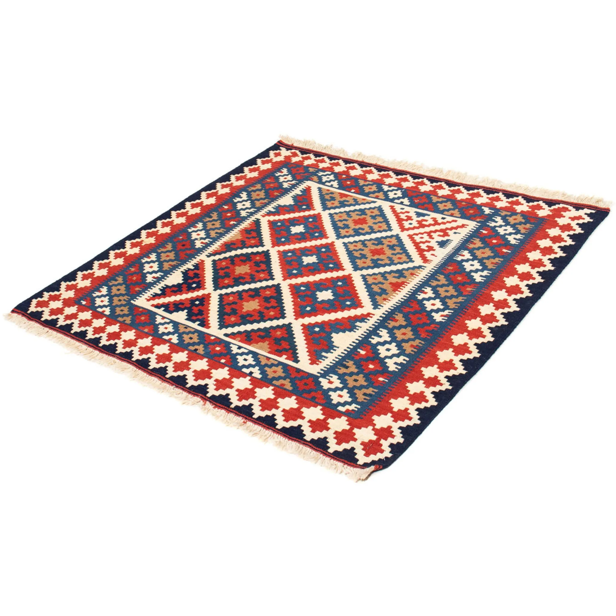 

Шерстяной ковер Morgenland «Kilim - Oriental Square - 103 x 100 см - разноцветный», квадратный, высота 6 мм, гостиная, цельный, цвет Mehrfarbig
