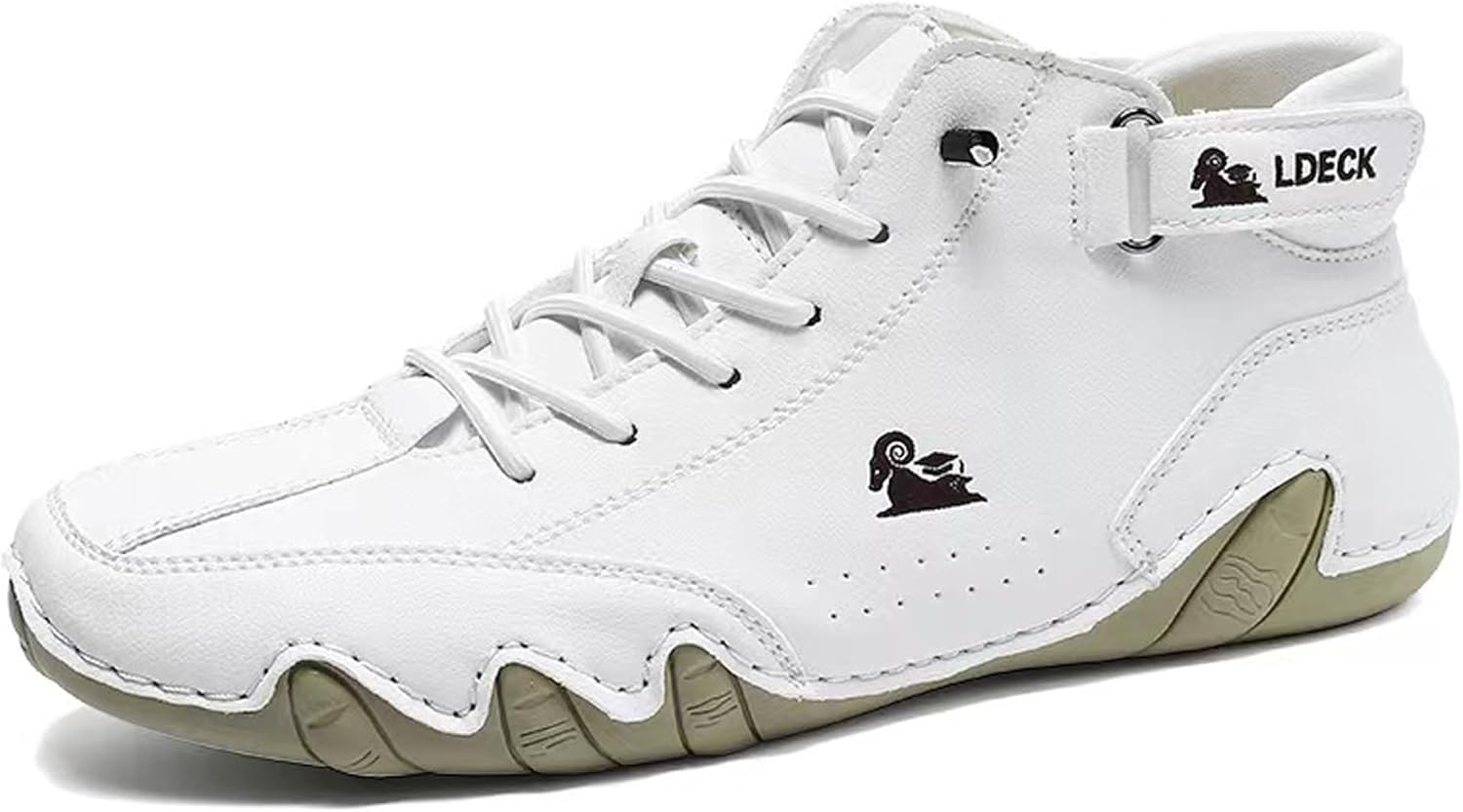 

Мужские слипоны-лоферы, дышащие кожаные ботинки, модные шнурованные топсайдеры, повседневные плоские легкие кроссовки с резиновой подошвой Asifn, белый