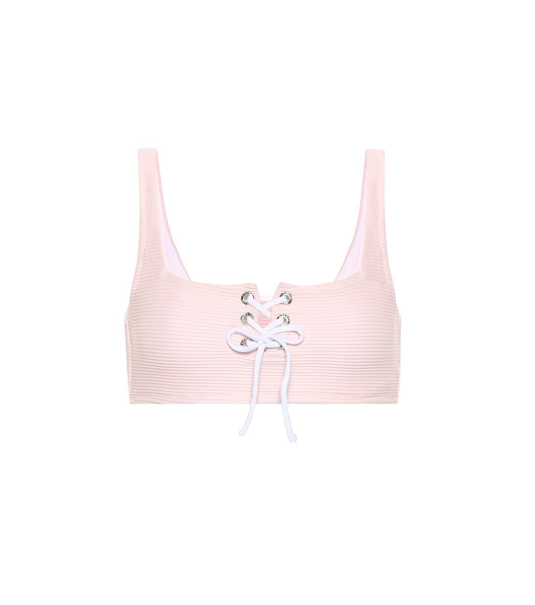 

Верх бикини со шнуровкой из Сан-Марино Heidi Klein, розовый
