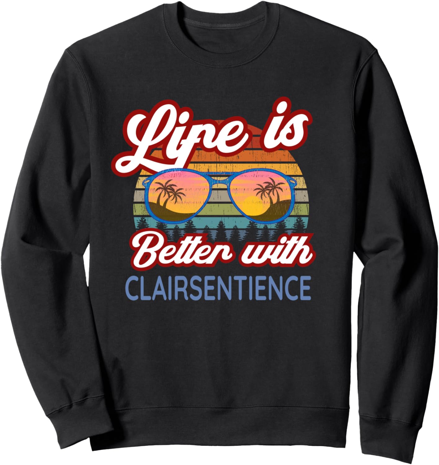 

Толстовка с цитатами Clairsentients Life Is Better With Clairsentience!, черный