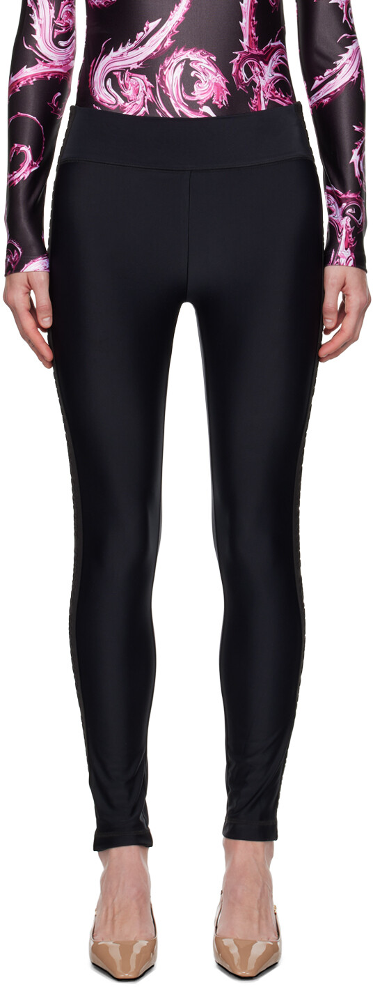 

Леггинсы с логотипом и тканой отделкой Versace Jeans Couture
