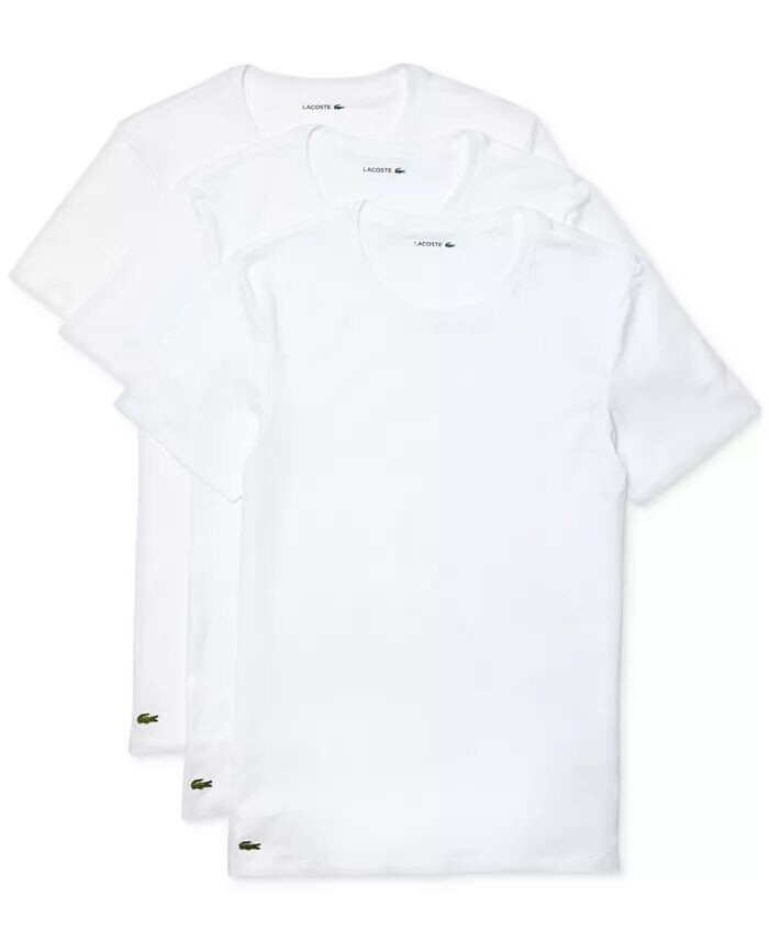 

Комплект из 3 мужских облегающих маек с круглым вырезом Lacoste, белый