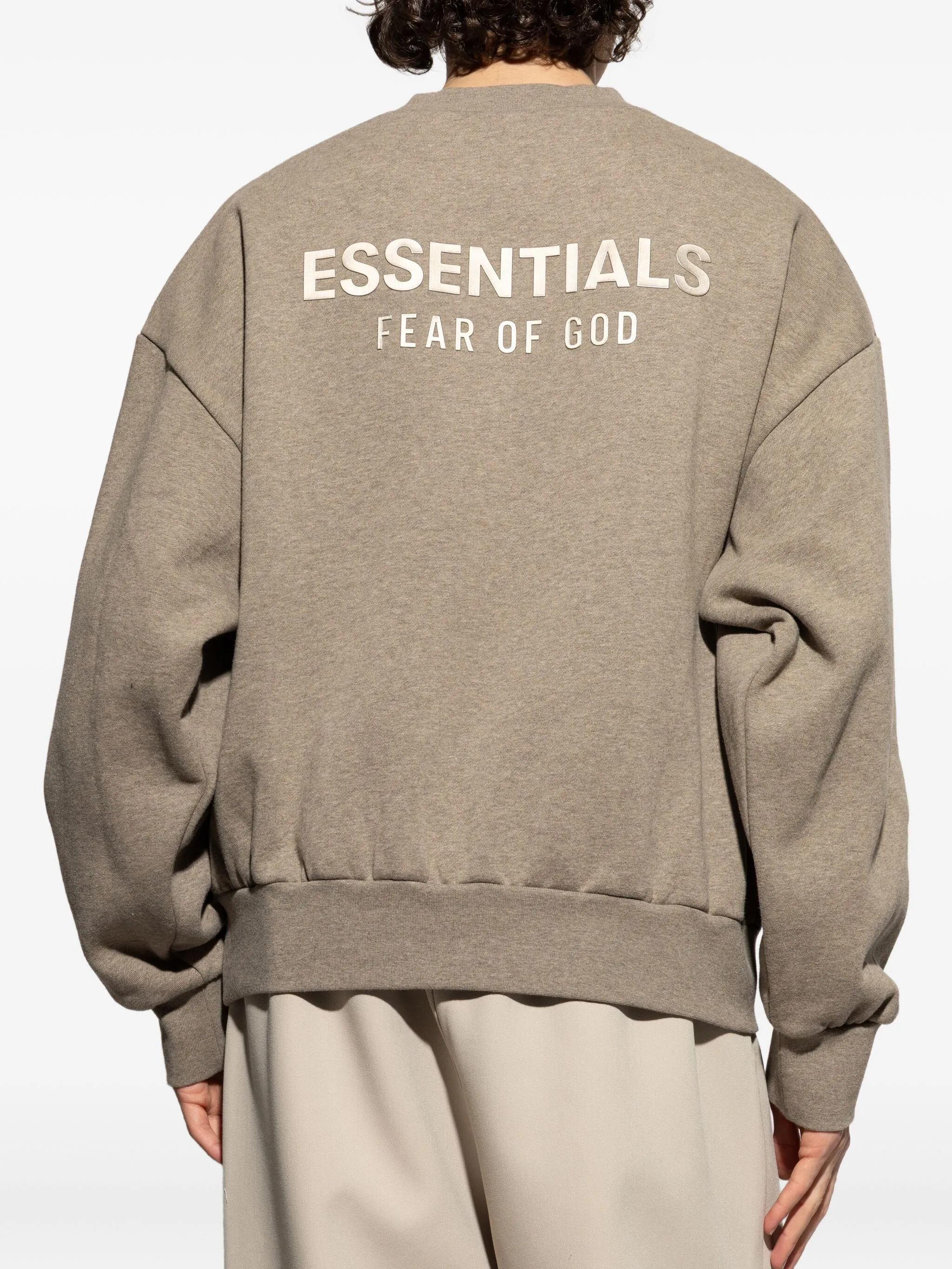 Толстовка с логотипом Fear Of God Essentials, коричневый — фото 4