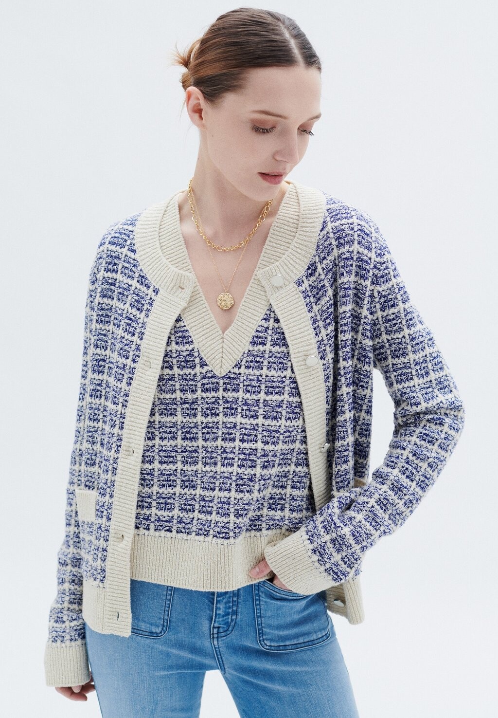 

Кардиган Elegant Modern Magalie Caroll, цвет light denim blue