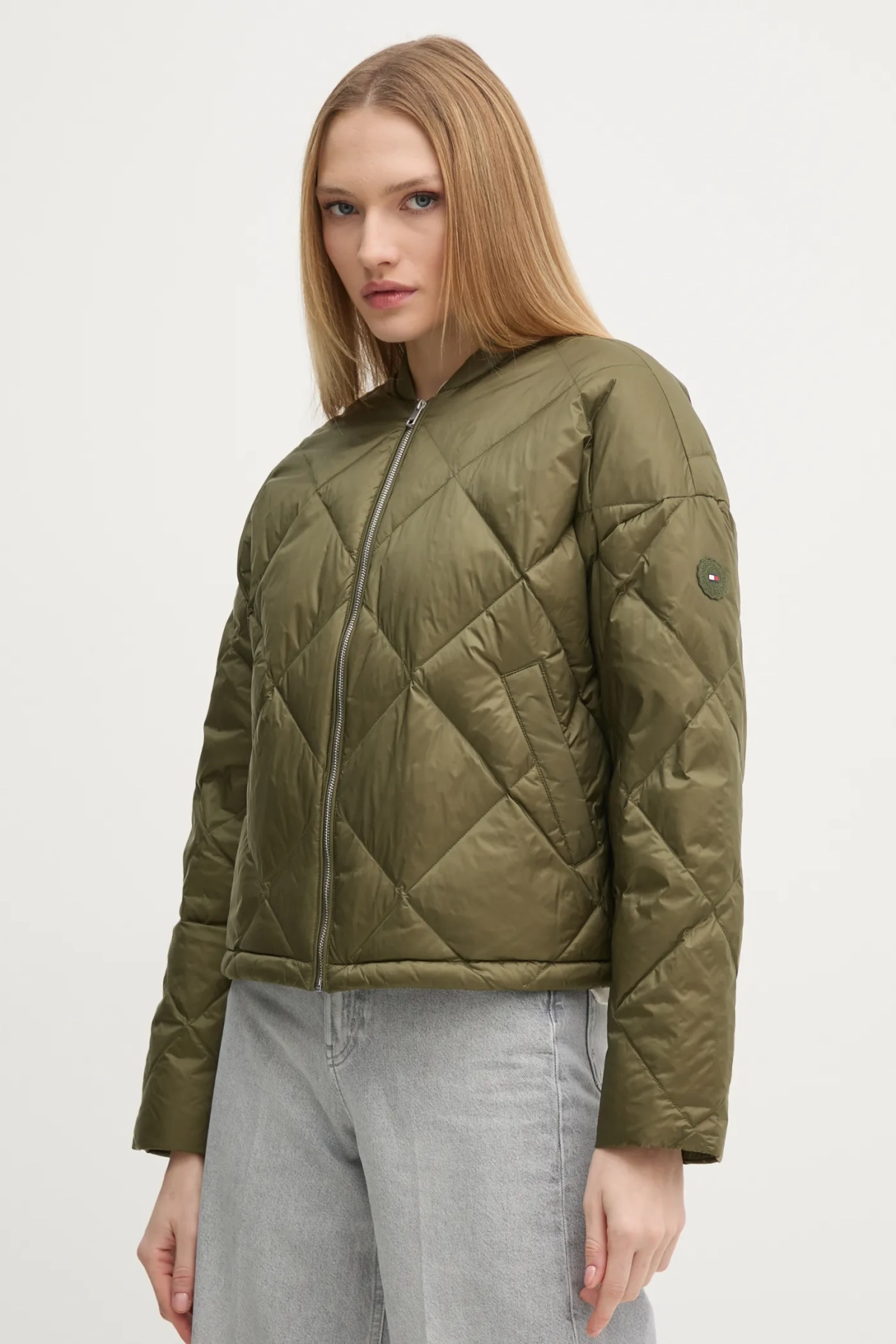 

Пуховик Tommy Hilfiger, зеленый