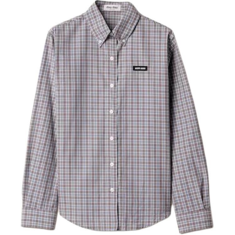 

MIU MIU Рубашка SS25 женская Pilot Blue