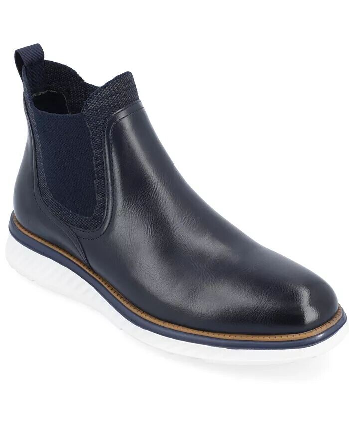 

Мужские ботинки челси Hartwell Tru Comfort Foam с закругленным носком и застежкой-молнией Vance Co., синий