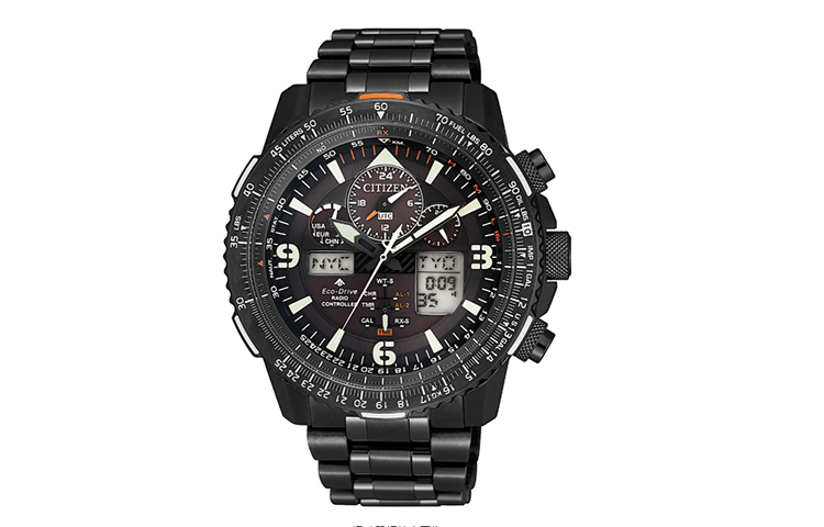 

CITIZEN Часы Promaster Collection Light Powered Quartz Movement Stainless Steel Strap Watch Men's Watch Black Dial, Black