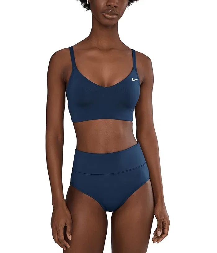 Купальник Nike Swim Effortless Essential V Neck Midkini, Midnight Navy — фото 2