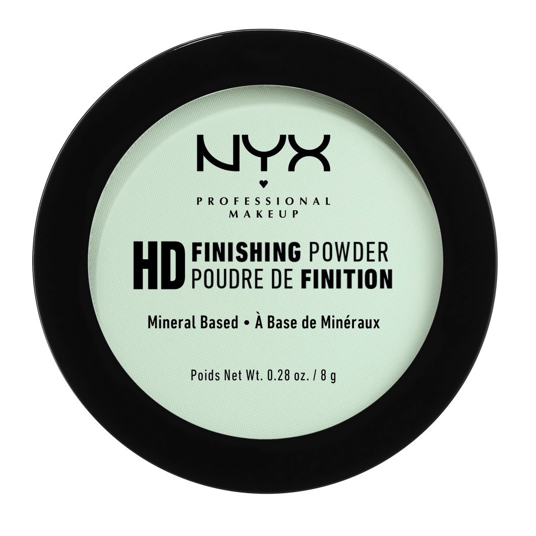 

Пудра для лица hd finishing powder Nyx Professional Makeup, mint green, вес 8 гр.