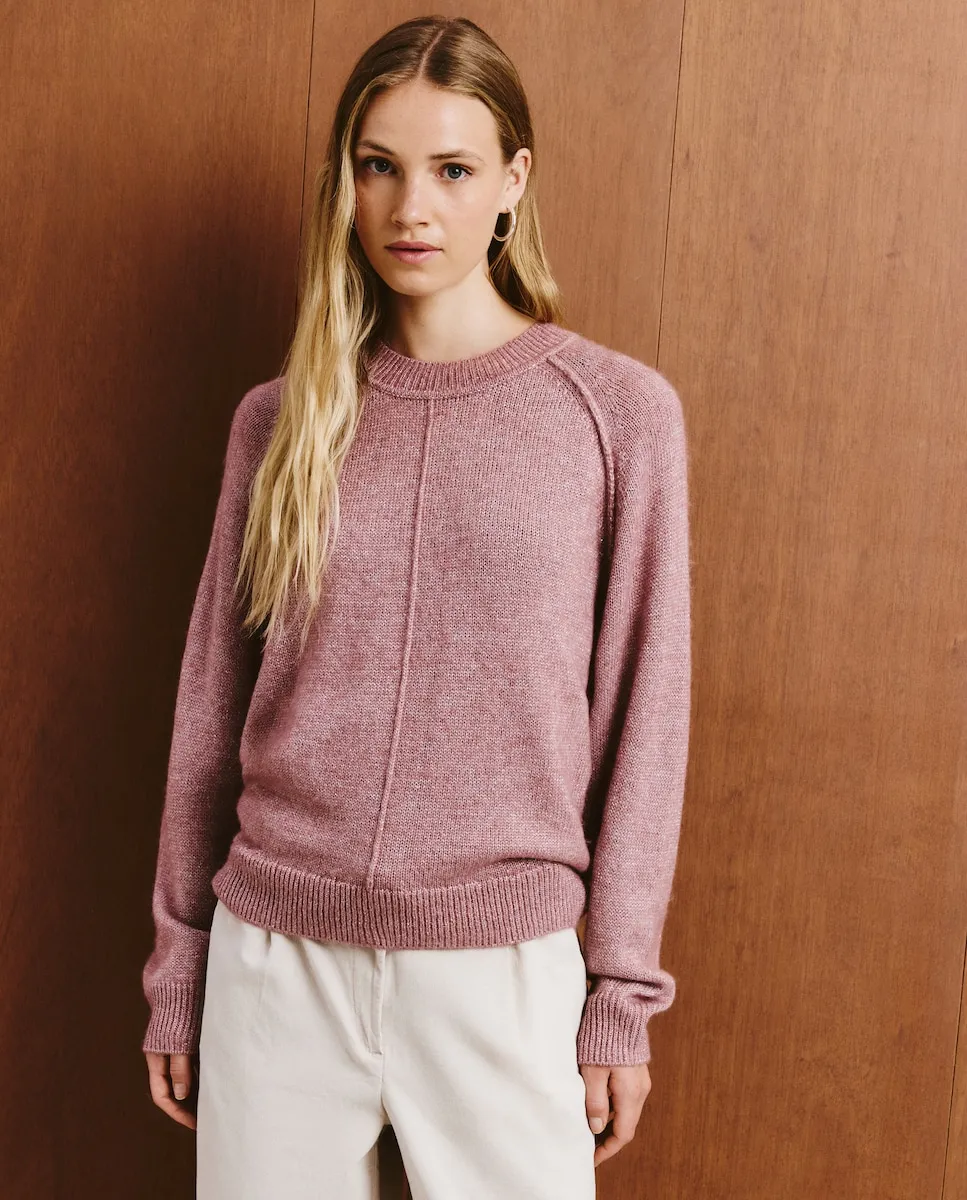 

Женский джемпер с круглым вырезом, однотонный Southern Cotton, сиреневый