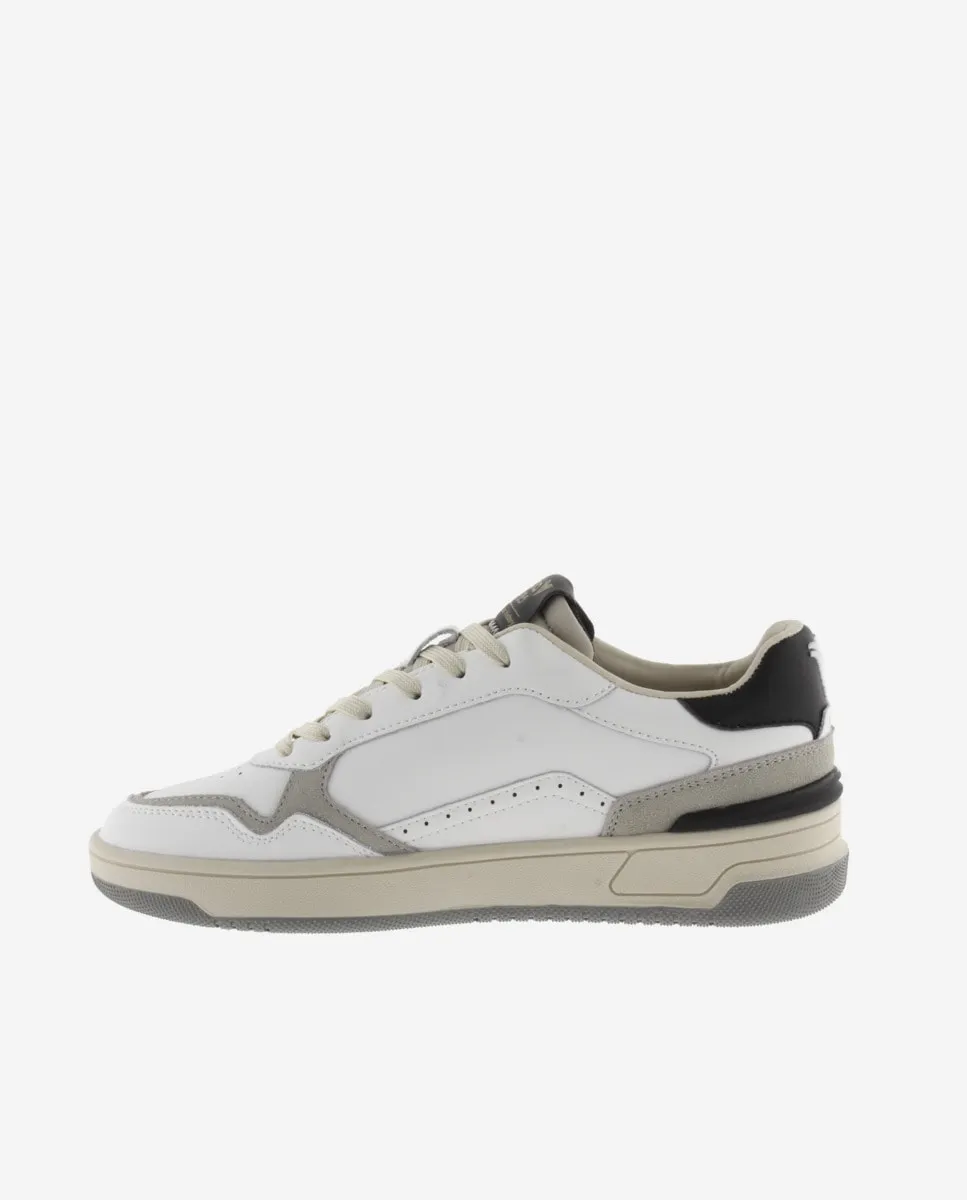 Кроссовки унисекс V1985 C80 CLASSIC LEATHER с ретро-логотипом и двухцветной подошвой Victoria, черный — фото 4
