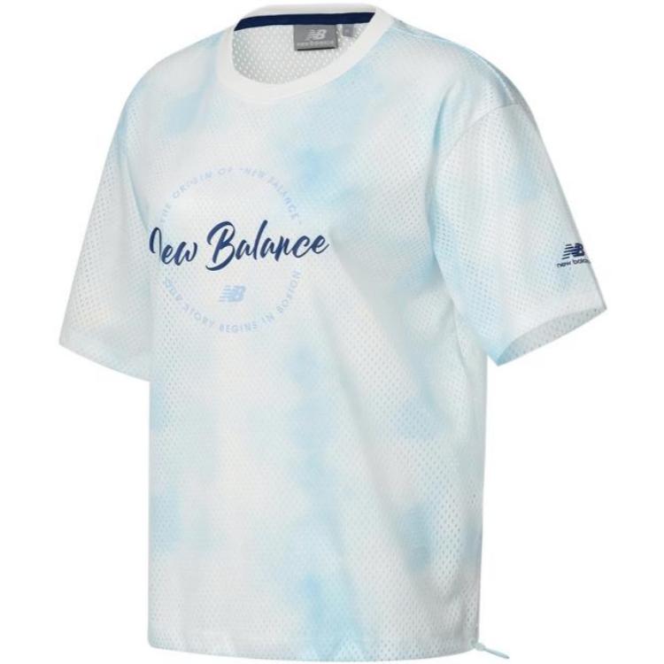 

New Balance Футболка с каплевидным вырезом IU Drop Shoulder Sleeve для женщин, цвет Lake Blue, Синий, New Balance Футболка с каплевидным вырезом IU Drop Shoulder Sleeve для женщин, цвет Lake Blue