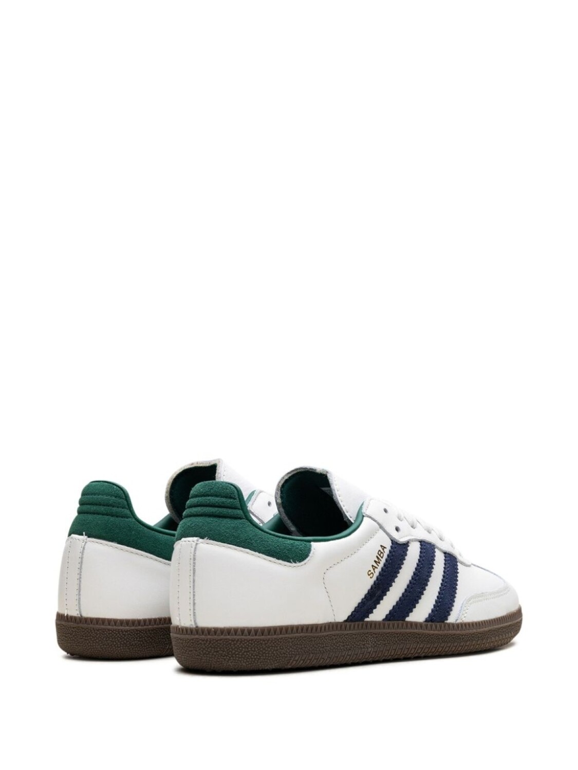 Adidas кроссовки Samba OG Black/White/Collegiate Green, белый — фото 3