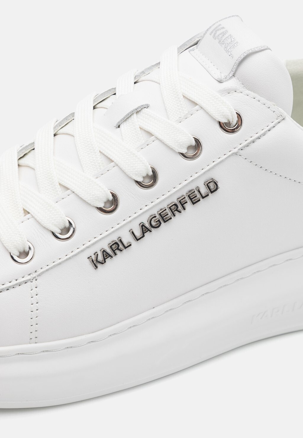 Кроссовки на шнуровке KAPRI MENS KARL LAGERFELD, белый — фото 2