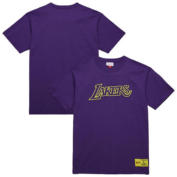 

Мужская фиолетовая футболка Los Angeles Lakers Hardwood Classics Neon Nights Premium Mitchell & Ness