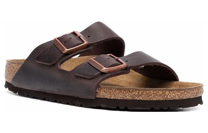 Шлепанцы мужские коричневые Birkenstock — фото 2