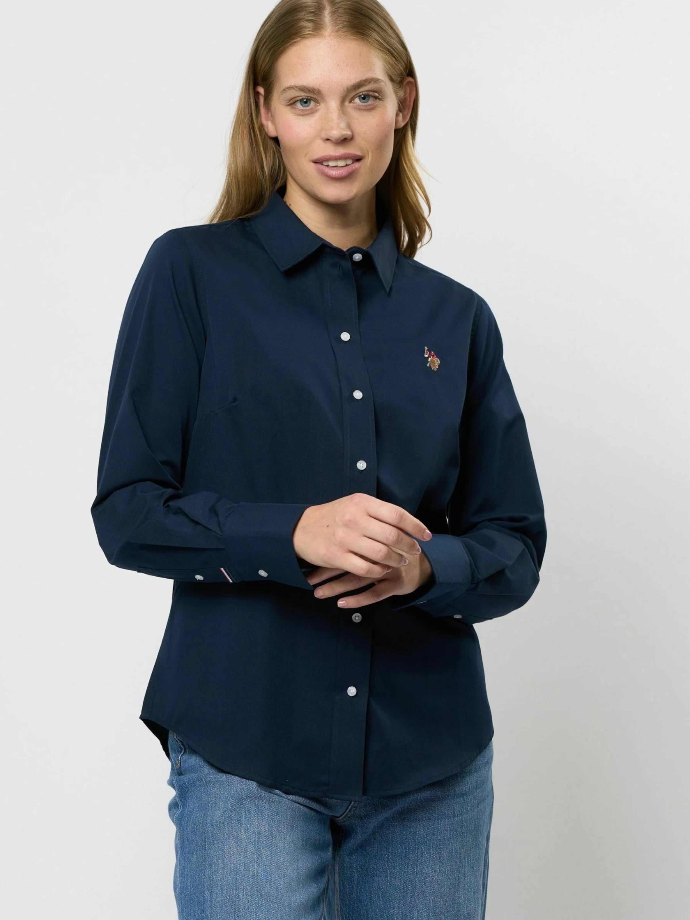 U.S. POLO ASSN. Футболка 'USPA' в цвете Sapphire — фото 3