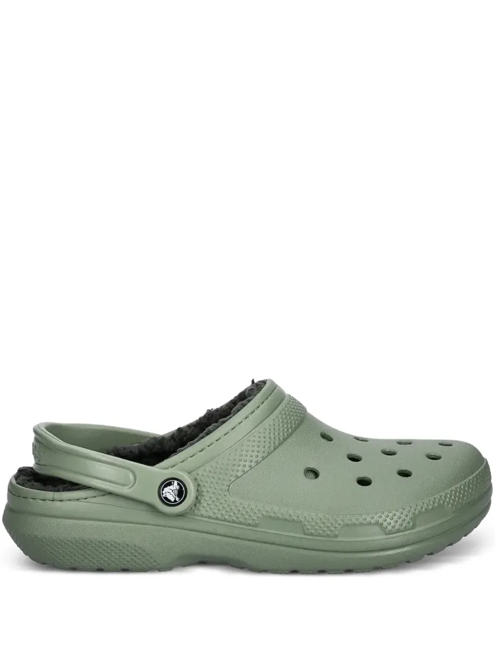 Перфорированные тапочки Crocs, зеленый