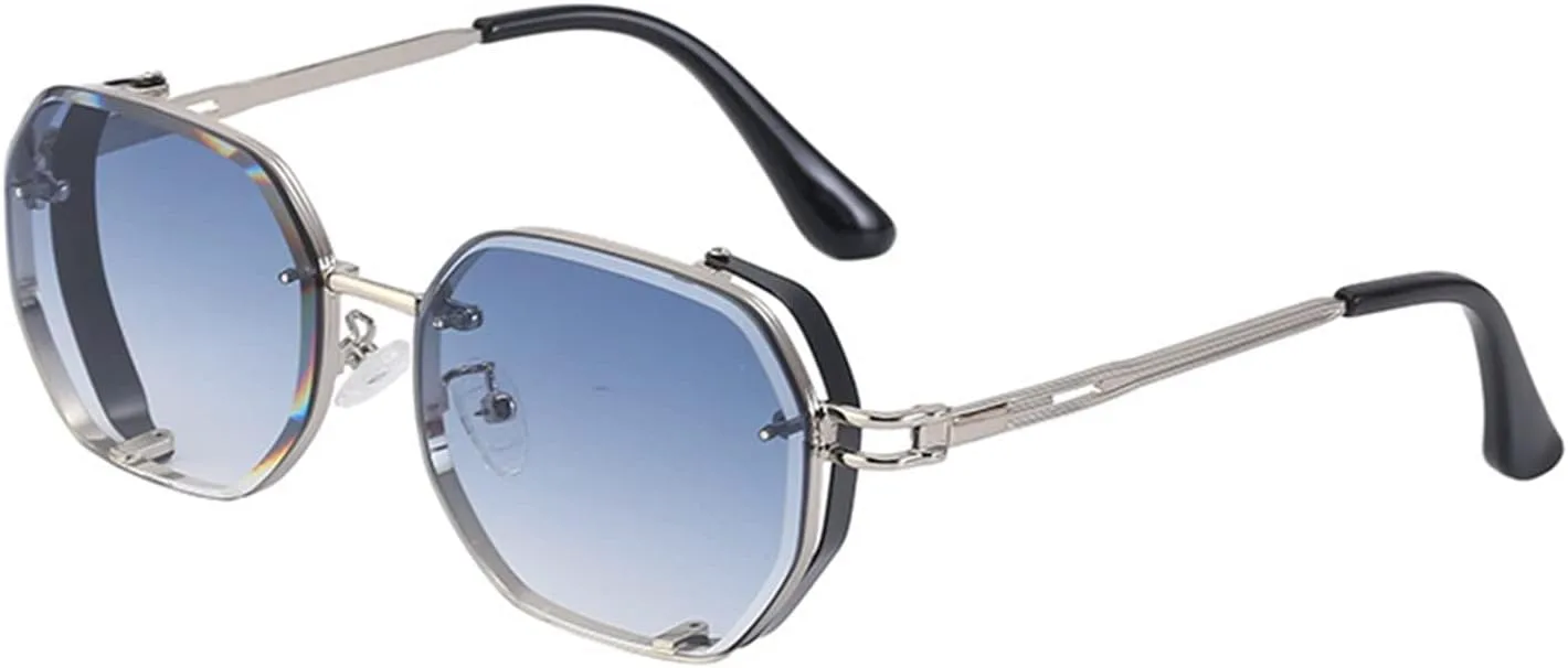 

Солнцезащитные очки GAOXIN в стиле панк без оправы, маленькие, для мужчин и женщин, для активного отдыха, уличной фотосъемки, декоративные (Цвет: C, Размер: 1), C