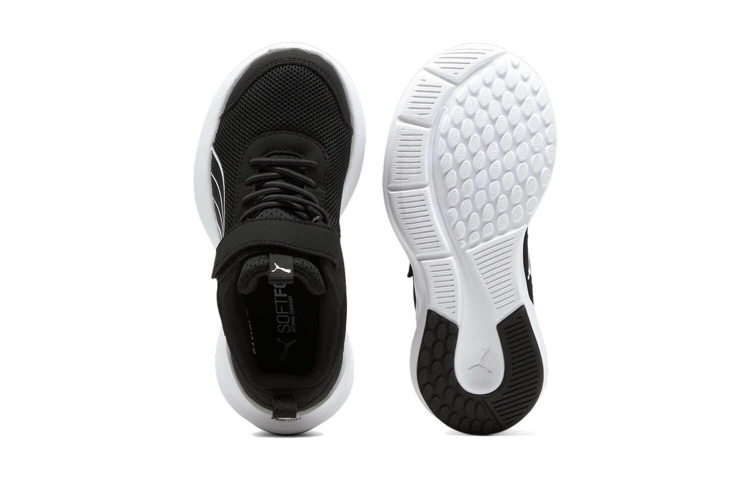 Кроссовки Puma Kruz Track Kids Lifestyle Shoes Kids Low-top Black/White, черный/белый — фото 4
