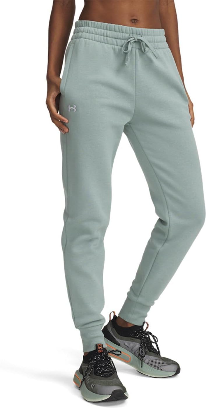 

Женские спортивные брюки Under Armour Rival Fleece, Silica Green/White